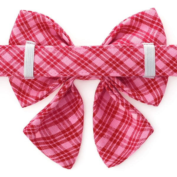 The Foggy Dog x Heather Taylor Home - Katherine Plaid Valentine Lady Bow Tie