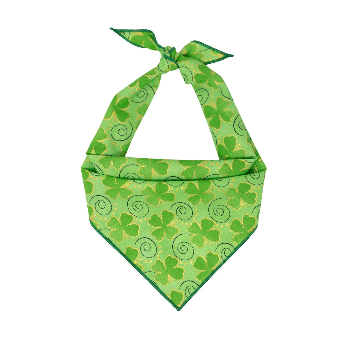 Paisley Paw Designs - Luck of the Irish Bandana - Shamrock Pattern