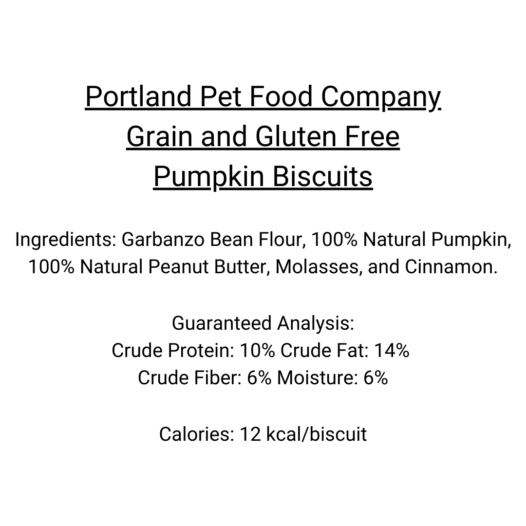 Portland Pet Food - Grain &amp; Gluten-Free Pumpkin Biscuit