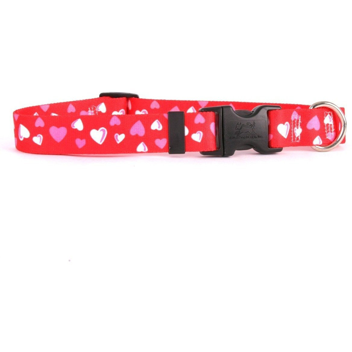 Yellow Dog Design - Red Hearts Cat Collar