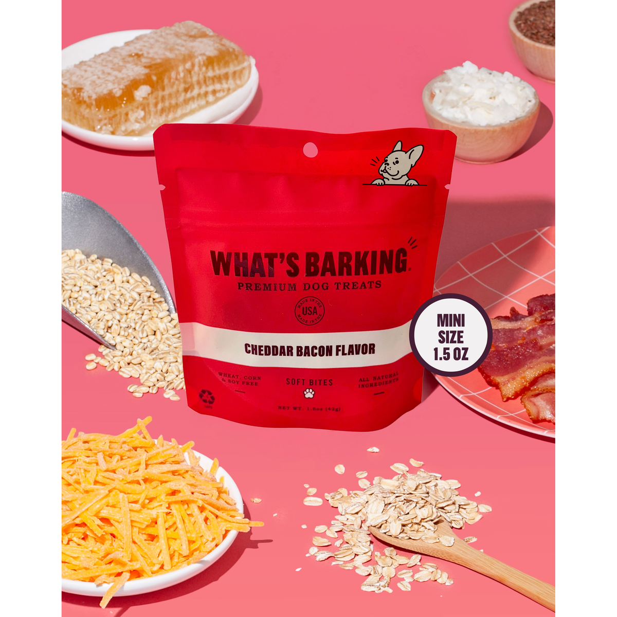What's Barking - Cheddar Bacon Dog Treats