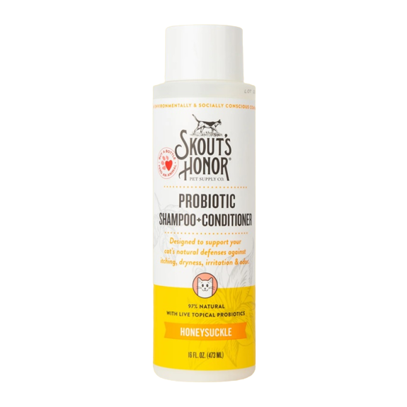 Skout's Honor - Cat Probiotic Shampoo &amp; Conditioner, Honeysuckle