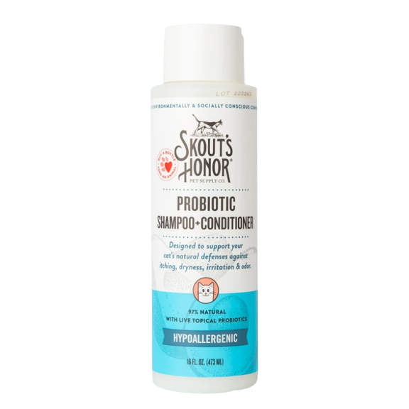 Skout's Honor - Cat Probiotic Shampoo &amp; Conditioner, Unscented