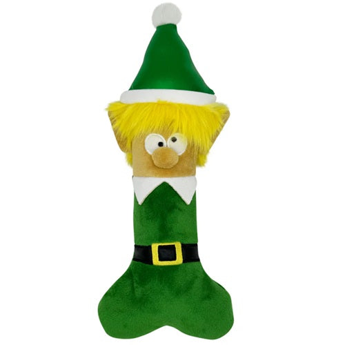 Huxley &amp; Kent Power Plush - Elfin' Bone Dog Toy