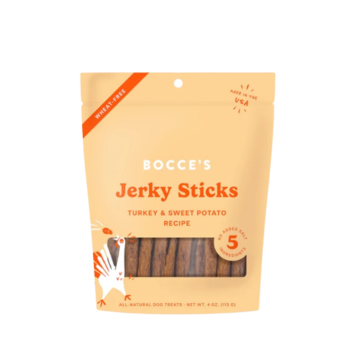 Bocce's Bakery Grazers - Turkey &amp; Sweet Potato Jerky