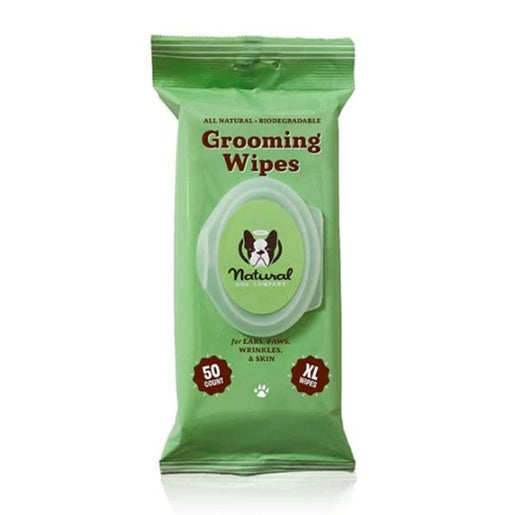 Natural Dog Company - XL Pet Grooming Wipes, 50 Count