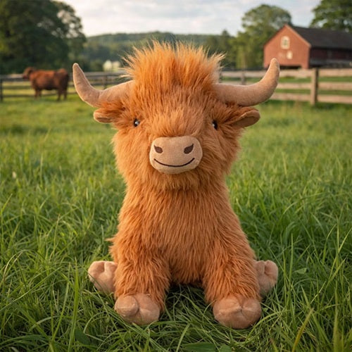 MultiPet - Highland Cow Dog Toy - Assorted Colors