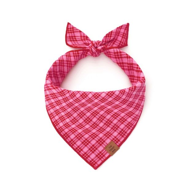 The Foggy Dog x Heather Taylor Home - Katherine Plaid Valentine Bandana