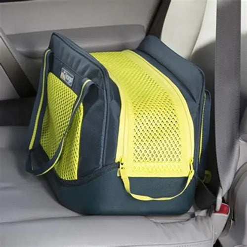 Kurgo Explorer Dog Carrier For Up To 10lb Dogs- Ink Blue/Electric Green