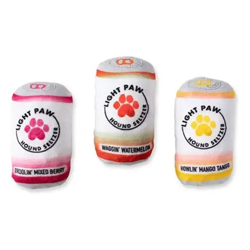 PetShop by Fringe Studios - Light Paw Cans - 3 Pc Dog Toy Set