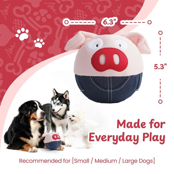 Nocciola - Bouncing Pig Interactive Treat-Hiding Dog Toy