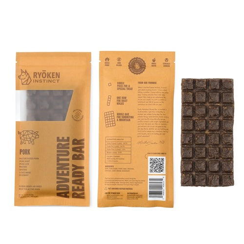 RYOKEN INSTINCT - Adventure Ready Dog Treat Bar, Pork