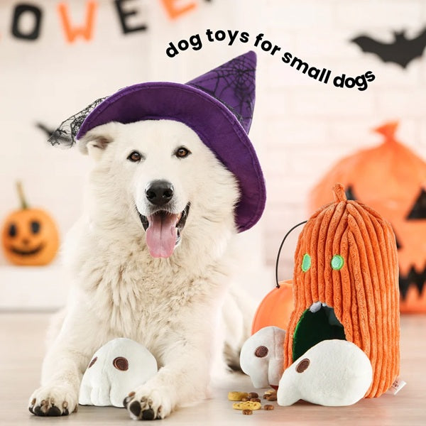 Nocciola - Halloween Pumpkin &amp; Skulls Puzzle Dog Toy