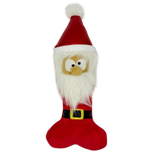 Huxley &amp; Kent Power Plush - Silly Santa Bone Dog Toy