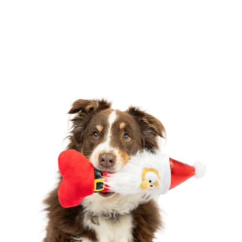Huxley &amp; Kent Power Plush - Silly Santa Bone Dog Toy