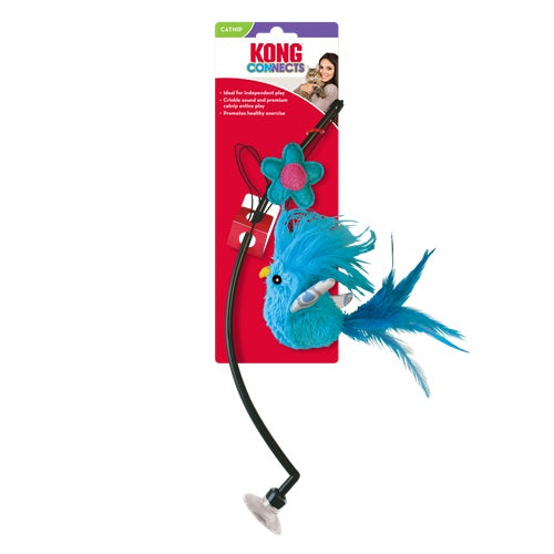 Kong Connects Window Teaser Cat Toy - Blue