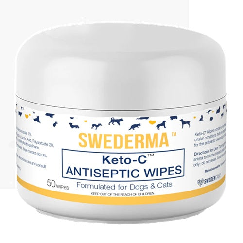 Swederma - Keto-C Antiseptic Wipes for Dogs &amp; Cats